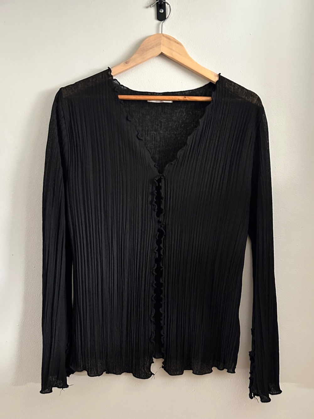Pull&Bear Black Textured Blouse